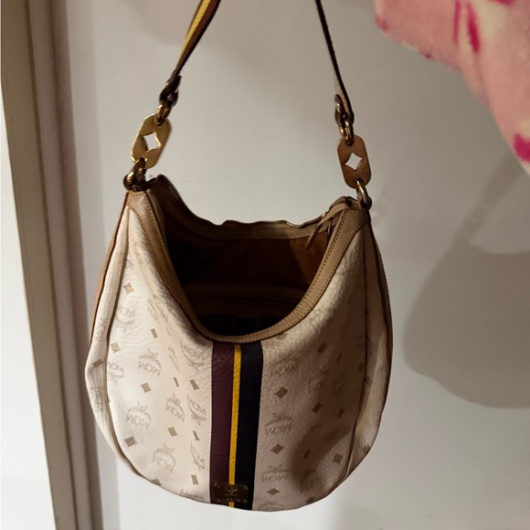 MCM Cream and Brown Women's Bag - Picture 2 of 7